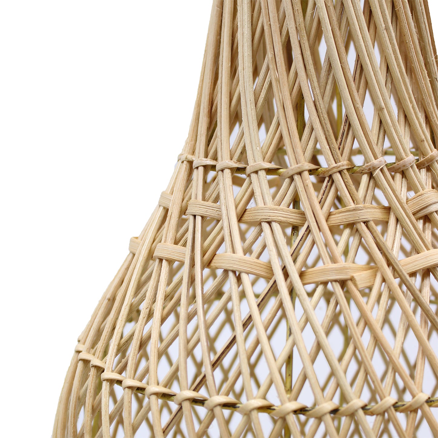 Rattan bordlampe - Natural